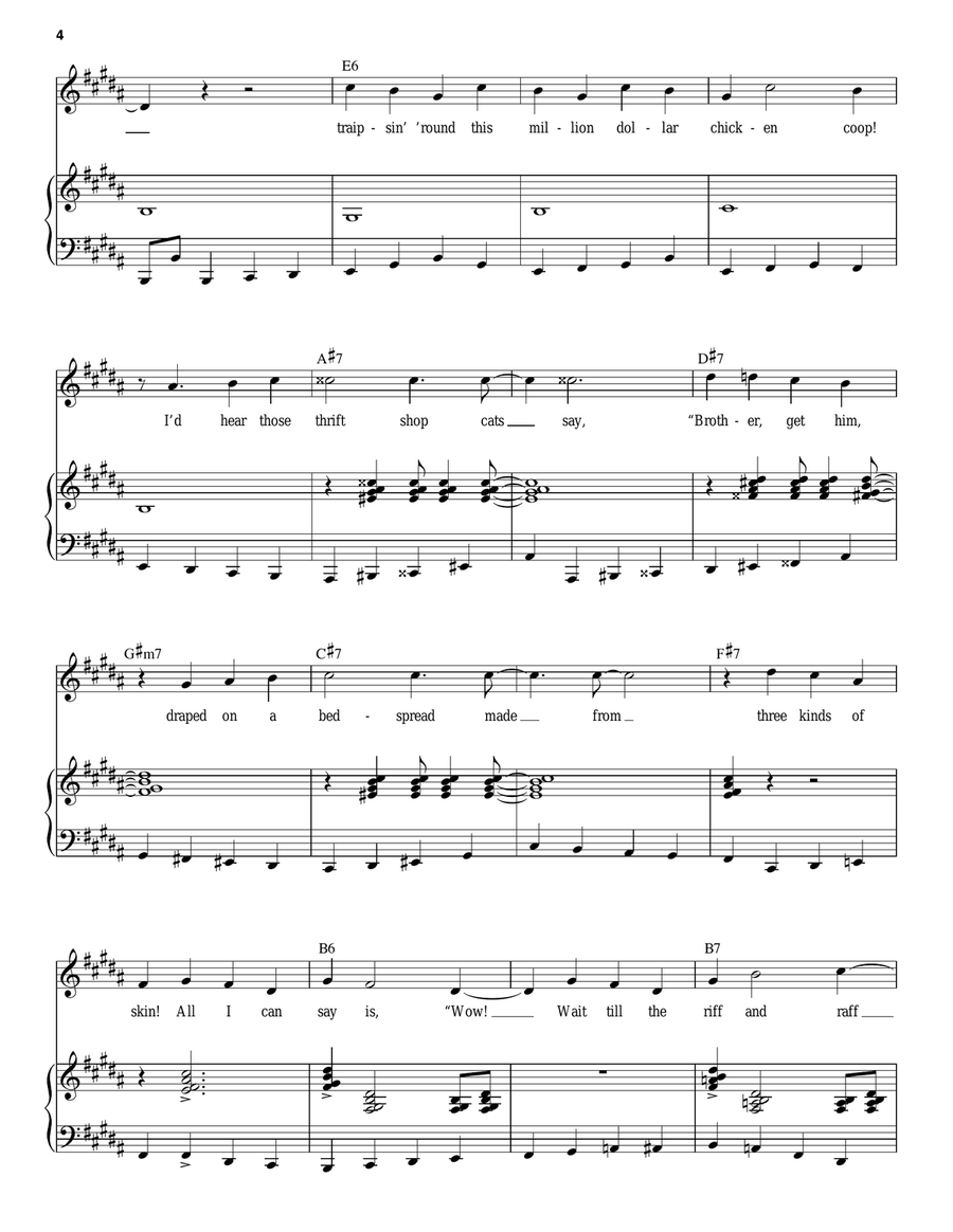 If My Friends Could See Me Now Piano, Vocal scores gallery preview page 4