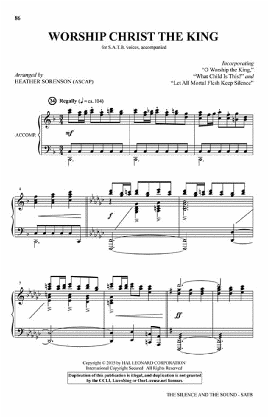 The Silence and the Sound 4-Part scores gallery preview page 7