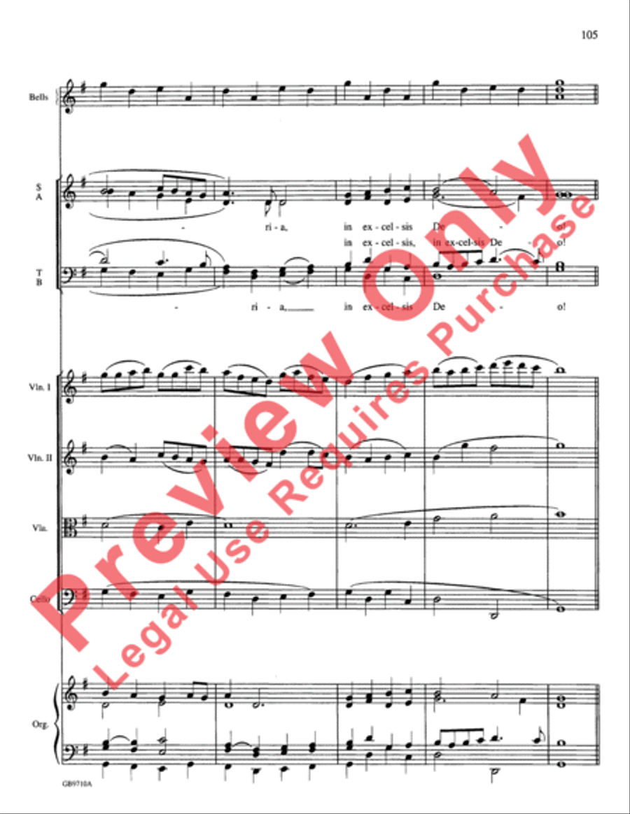 A Festival of Lessons and Carols Choir scores gallery preview page 106