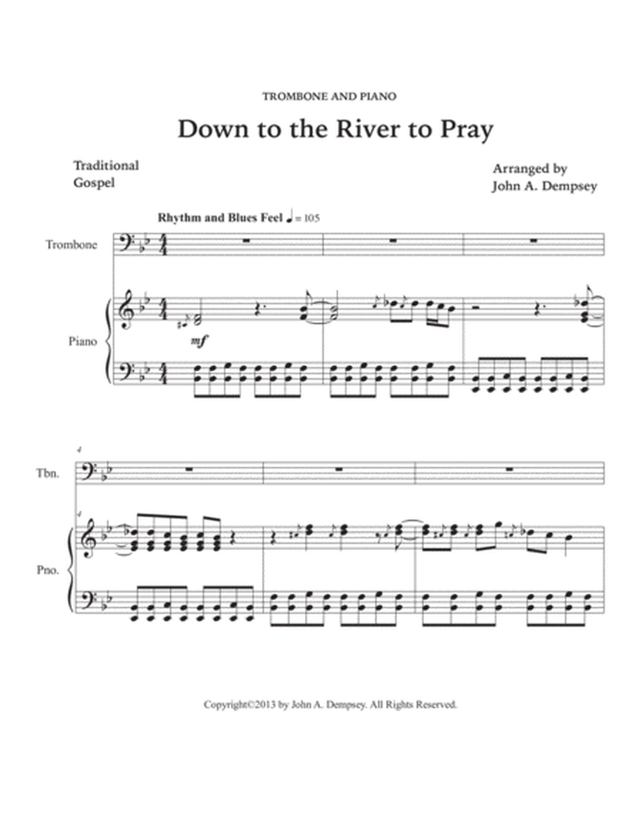 Down to the River to Pray (Trombone and Piano) image number null