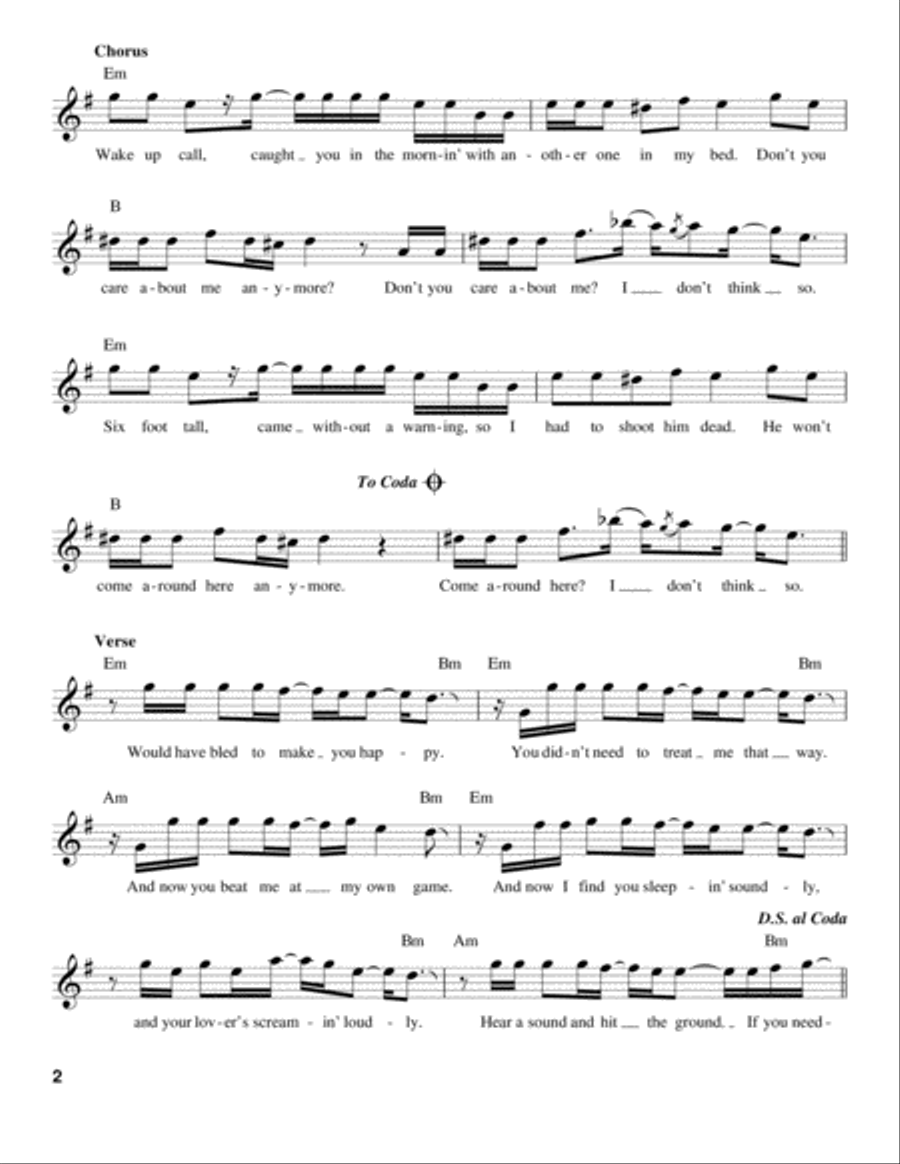 Wake Up Call Guitar scores gallery preview page 2