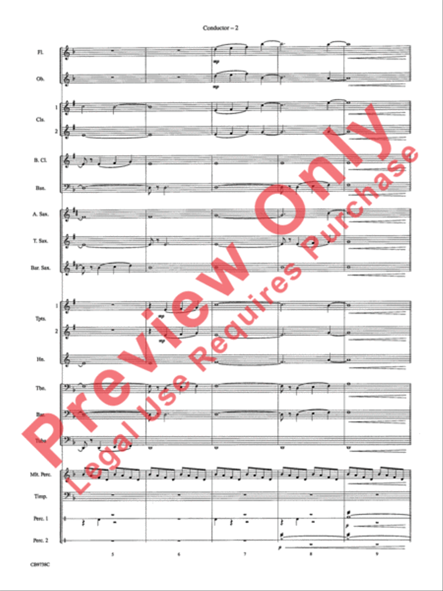 Batman Theme Concert Band scores gallery preview page 5