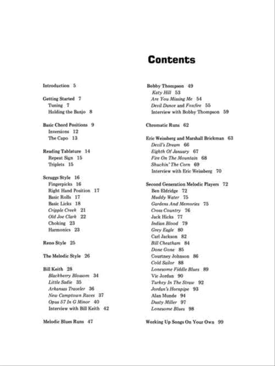 Melodic Banjo Guitar Tablature scores gallery preview page 3