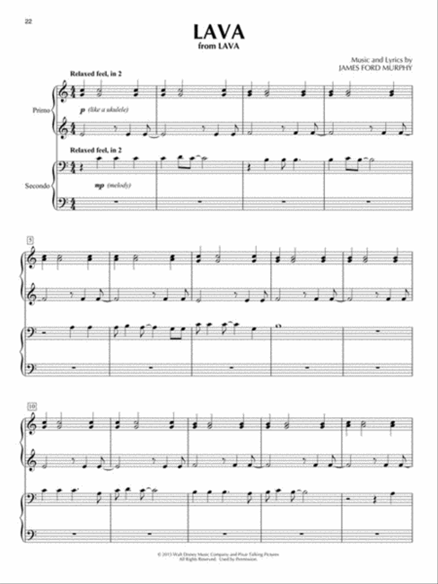 Contemporary Disney Duets – 2nd Edition 1 Piano, 4-Hands scores gallery preview page 4