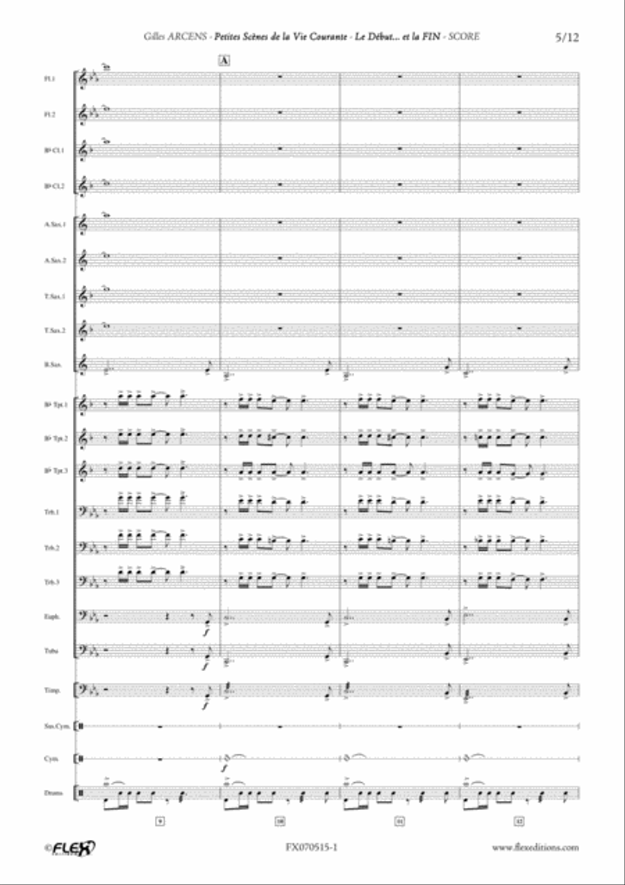 Le Debut... Et La Fin Le Debut... Et La Fin Concert Band scores gallery preview page 5