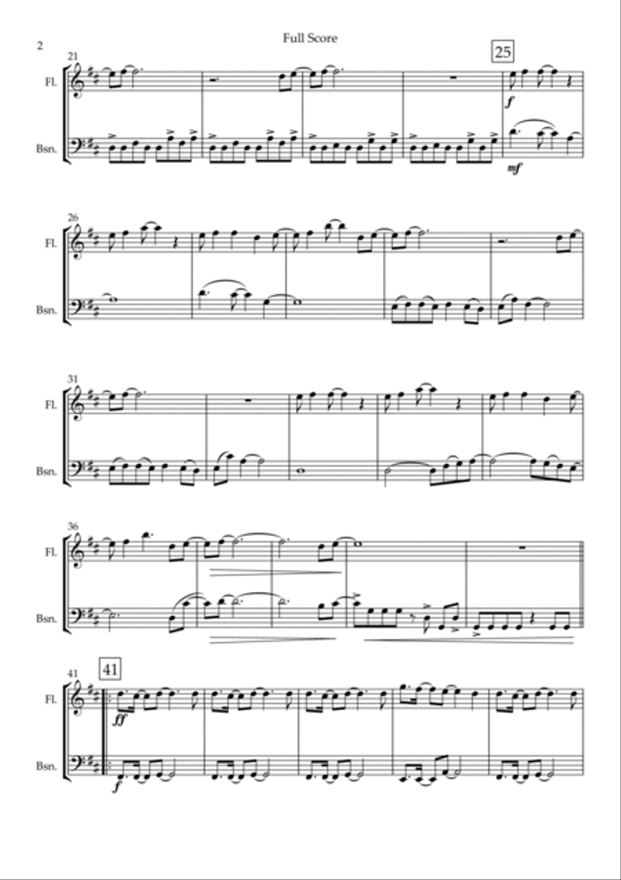 Without You Woodwind Duet scores gallery preview page 2