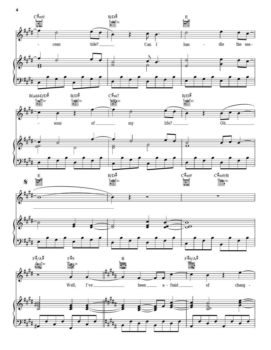 Landslide (from The Sing-Off) Piano, Vocal, Guitar scores gallery preview page 4
