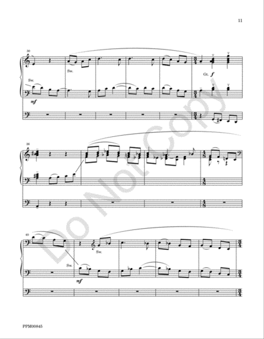 Variations On Wondrous Love Choir scores gallery preview page 14