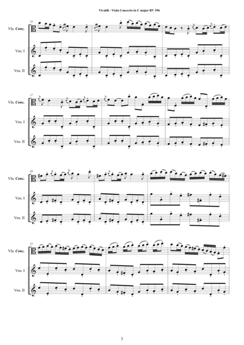Vivaldi - Viola Concerto in C major RV396 for Viola concertante, Strings and Cembalo image number null