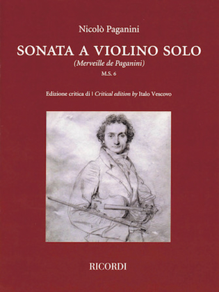 Book cover for Sonata a Violino Solo