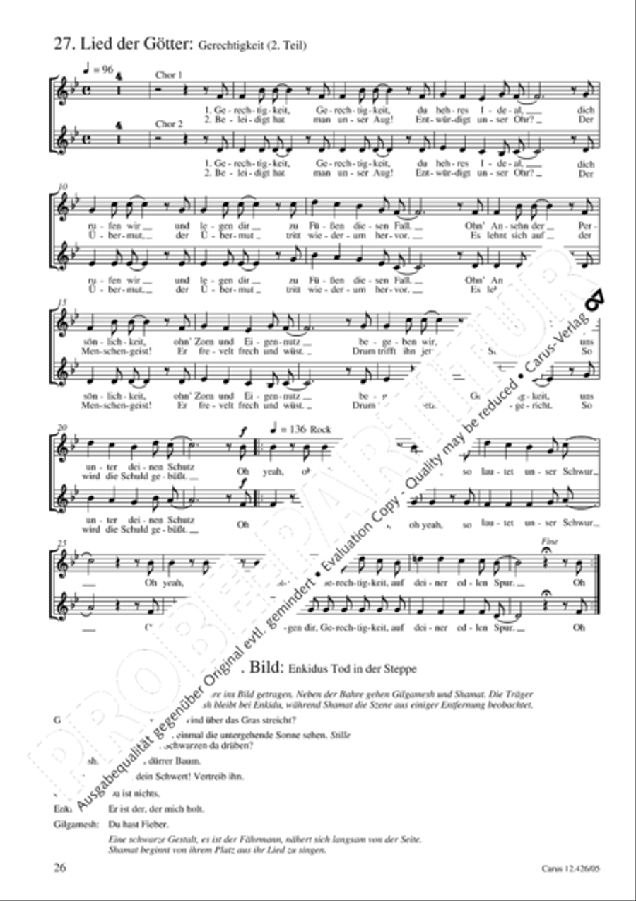 Gilgamesh - Konig von Uruk 3-Part scores gallery preview page 27