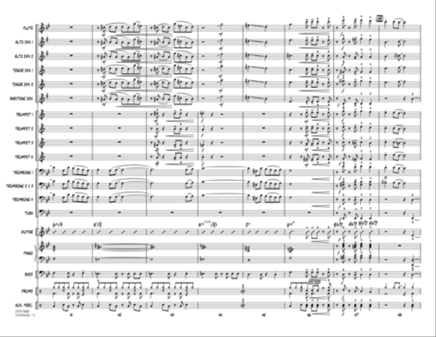 Libertango - Full Score Jazz Ensemble scores gallery preview page 6