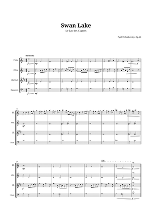 Swan Lake by Tchaikovsky for Woodwind Quartet