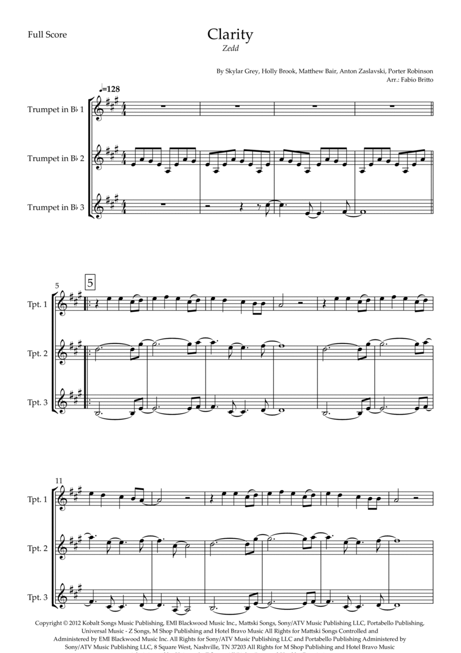 Clarity Brass Ensemble scores gallery preview page 1