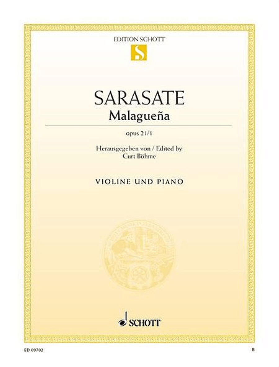 Malaguena, Op. 21, No. 1 Violin Solo scores gallery preview page 1