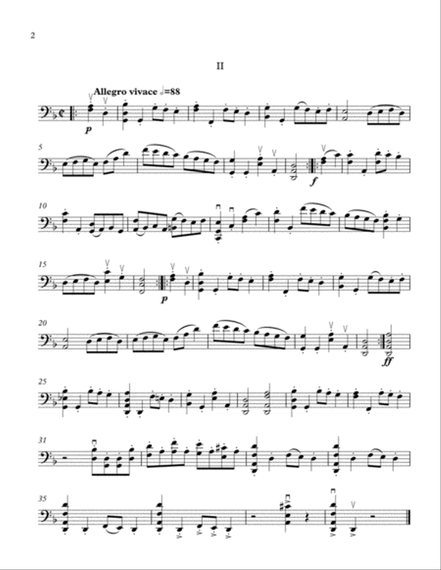 Sonata No. 1 for Solo Cello Cello Solo scores gallery preview page 2