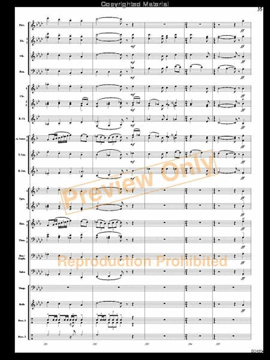 An American Spectacular An American Spectacular Concert Band scores gallery preview page 34
