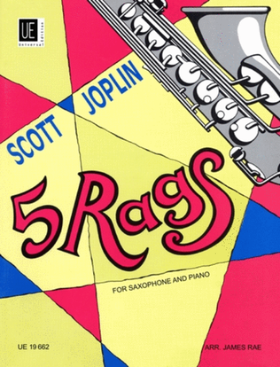 Book cover for Rags, 5, Saxophone And Piano