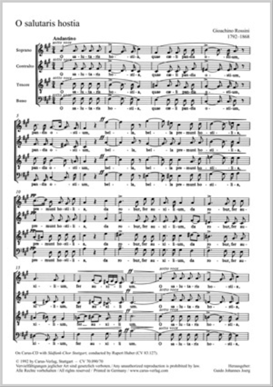 O salutaris hostia 4-Part scores gallery preview page 1