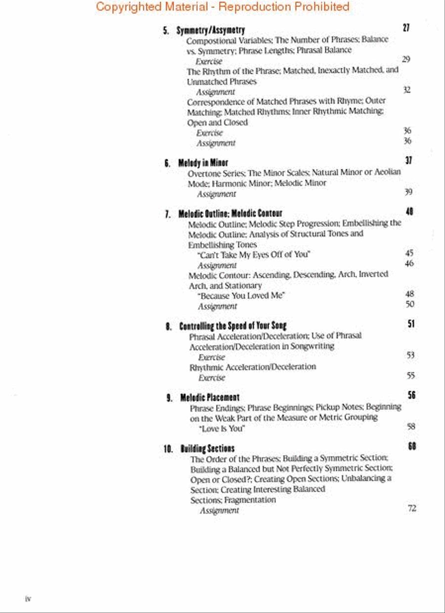 Melody in Songwriting Melody in Songwriting Collection / Songbook scores gallery preview page 3