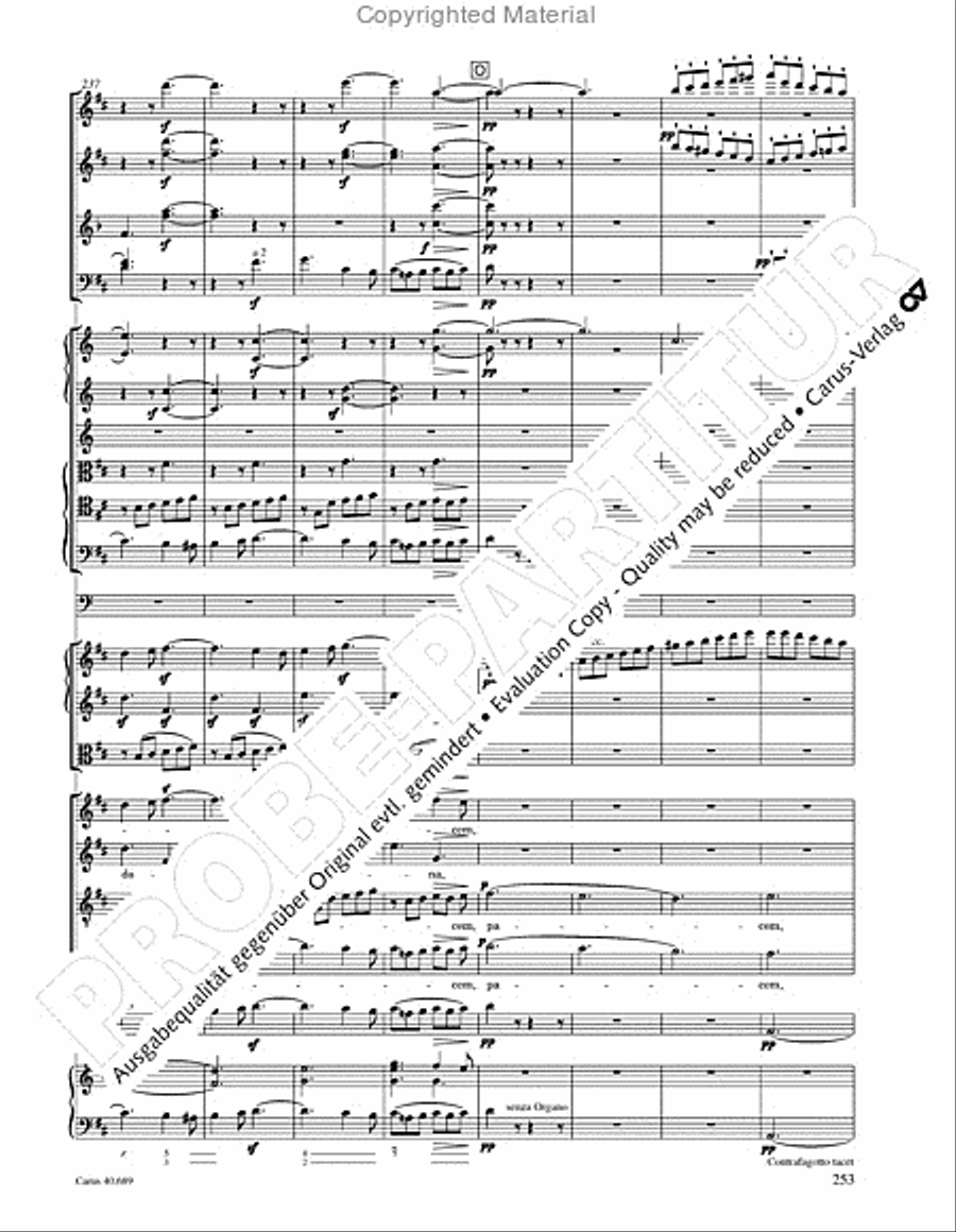 Missa solemnis Missa solemnis 4-Part scores gallery preview page 269