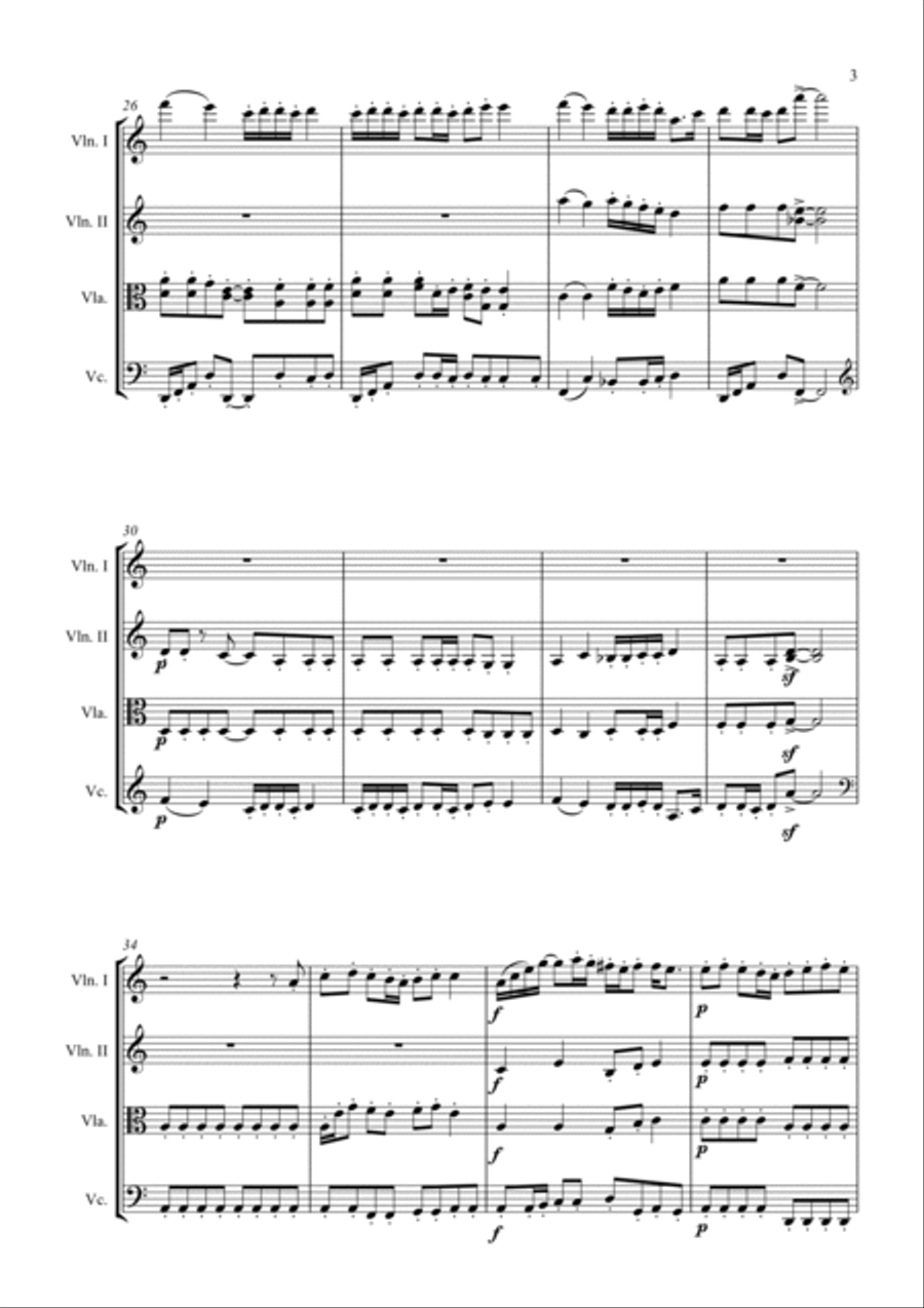 The Prophet's Song The Prophet's Song String Quartet scores gallery preview page 3