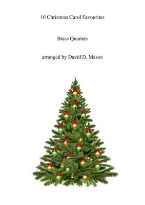 Book cover for 10 Christmas Carol Favourites for Brass Quartet