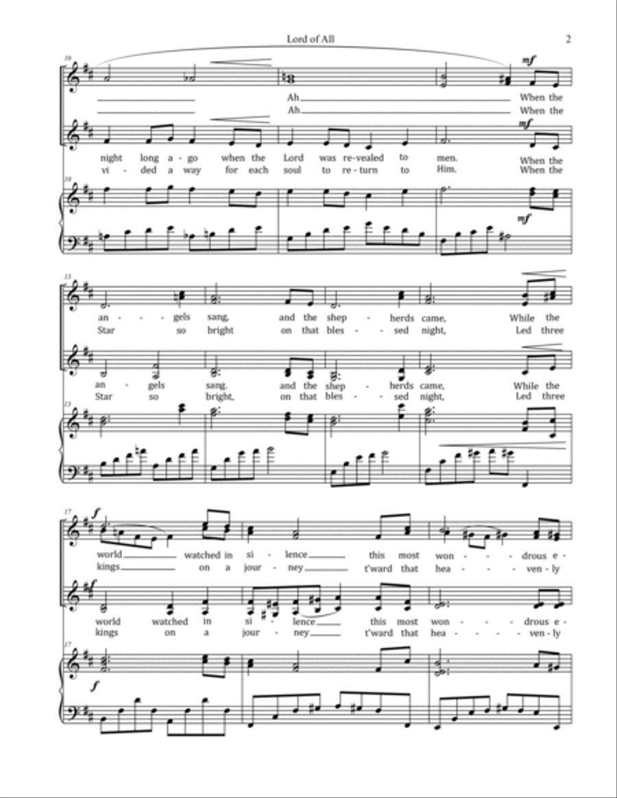 Lord of All - SSAA SSAA scores gallery preview page 3