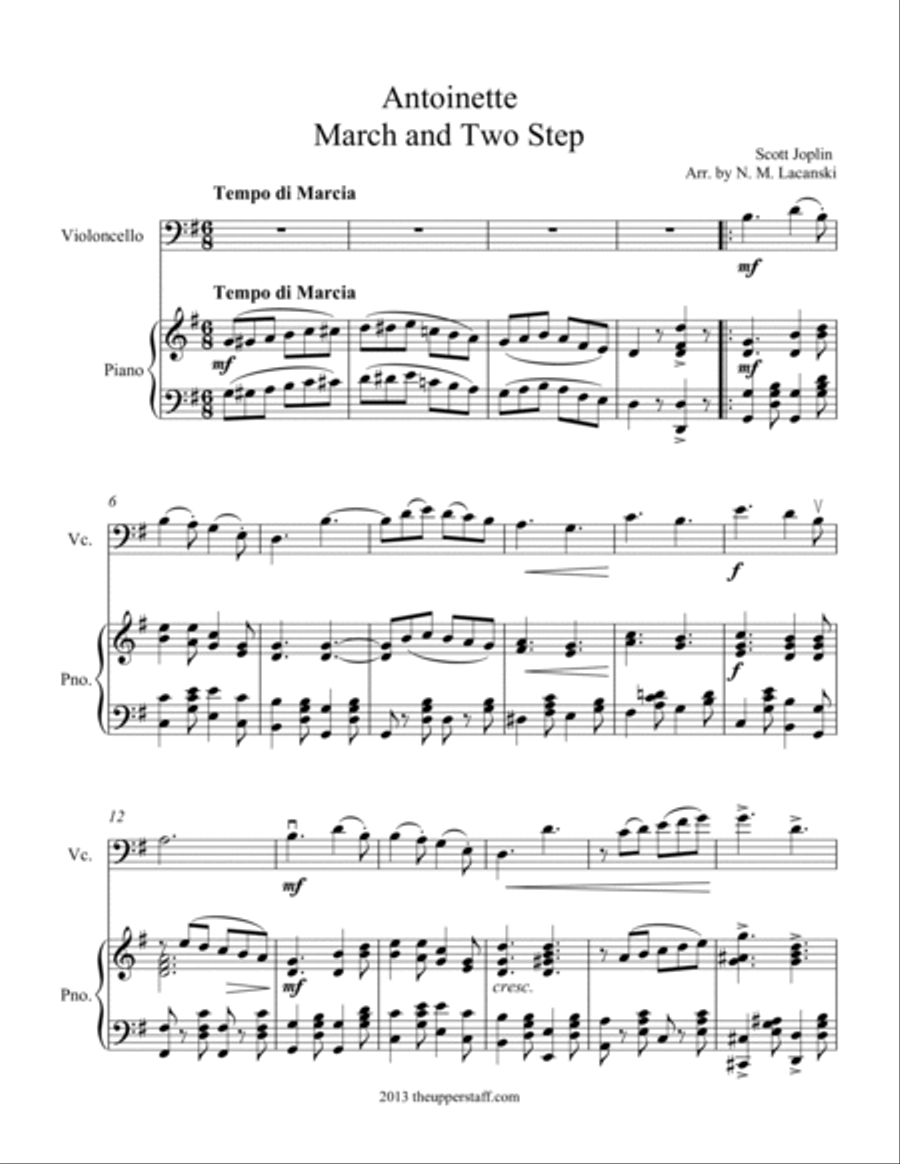 Antoinette Piano scores gallery preview page 3