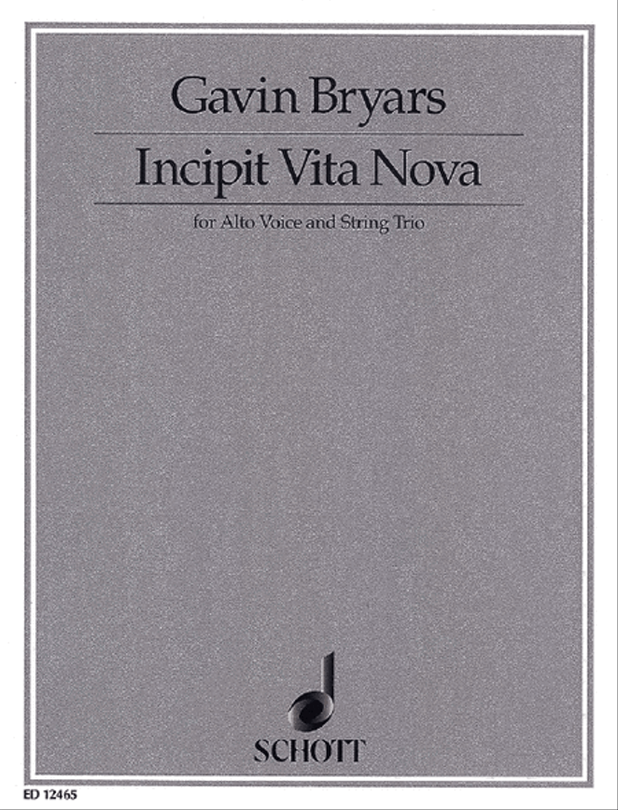 Incipit Vita Nova String Trio scores gallery preview page 1