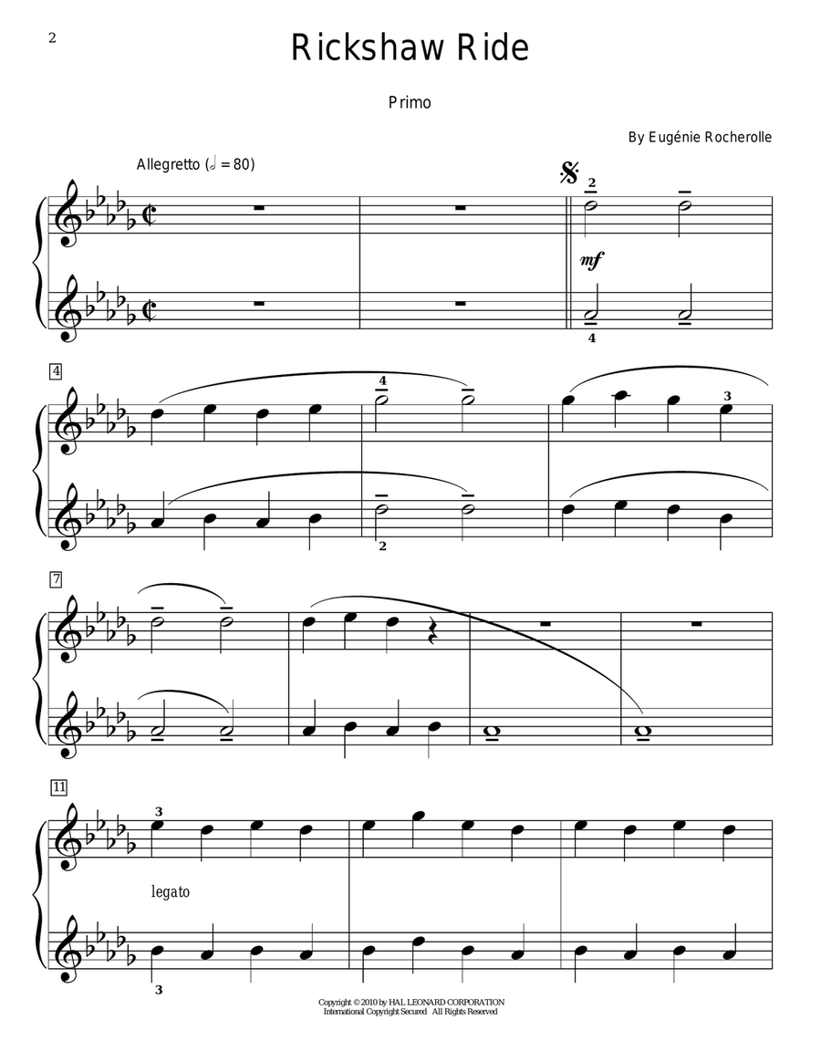 Rickshaw Ride Rickshaw Ride Piano Duet scores gallery preview page 2