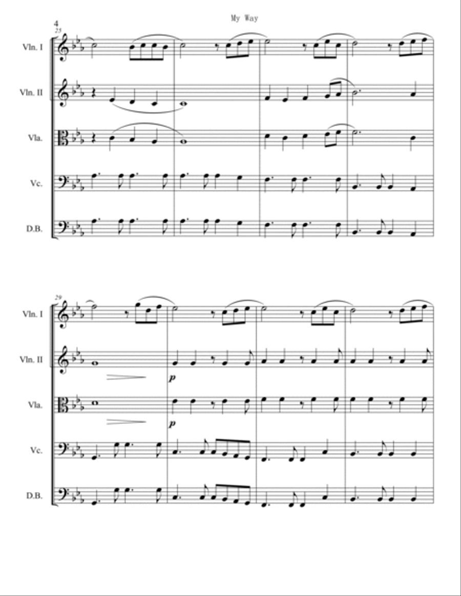 My Way String Orchestra scores gallery preview page 4