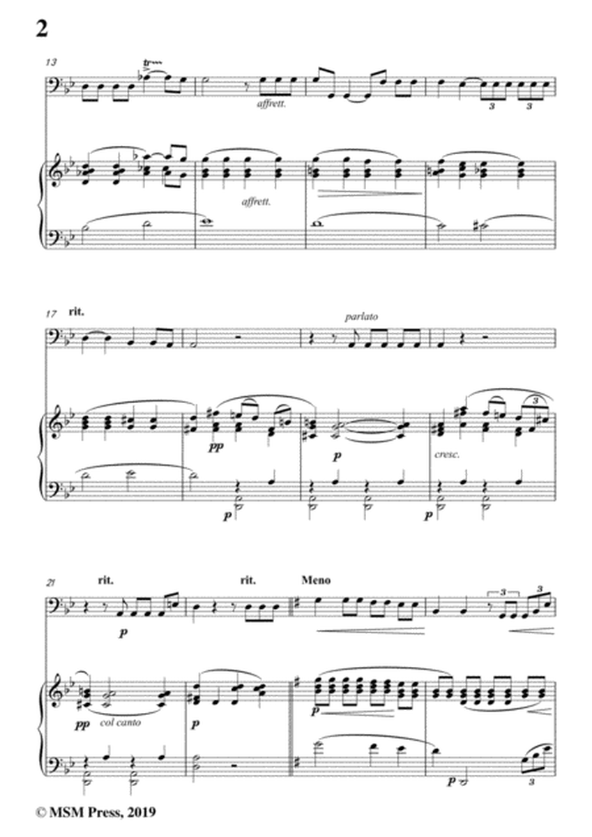 Tosti-Non t'amo più!, for Cello and Piano image number null