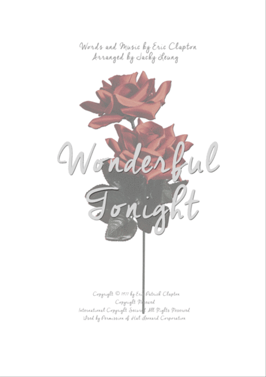 Wonderful Tonight Small Ensemble scores gallery preview page 1