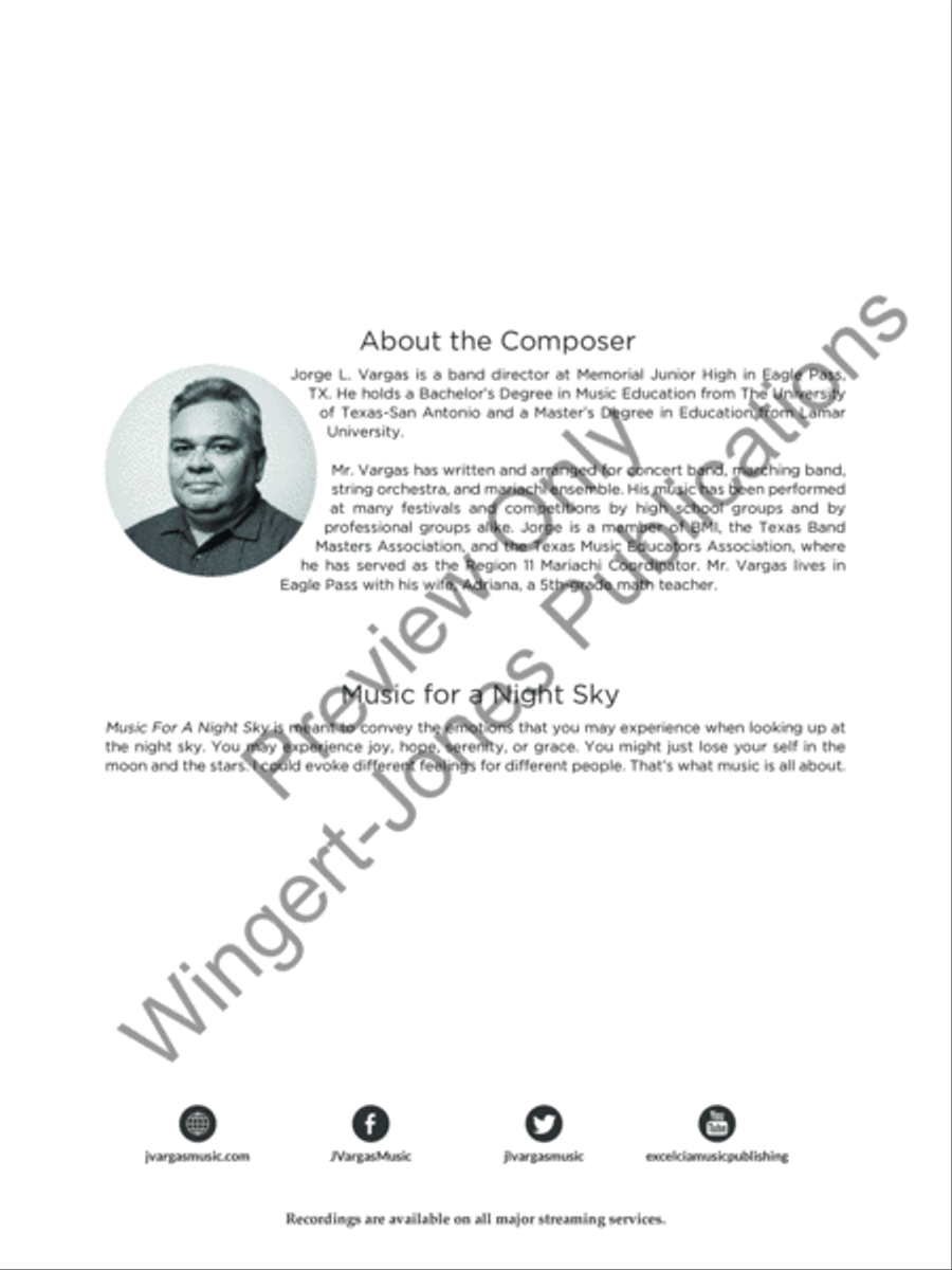 Music for a Night Sky Concert Band scores gallery preview page 3