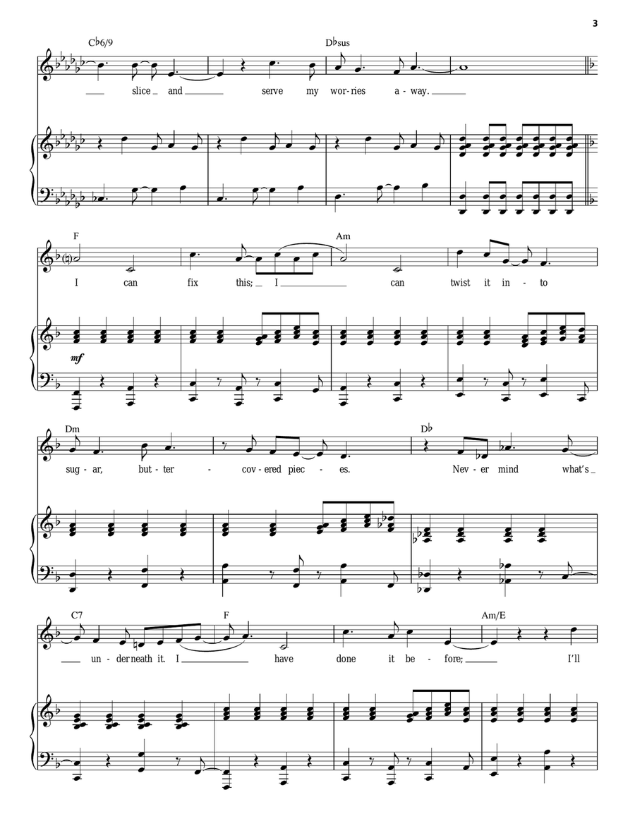 What Baking Can Do (from Waitress The Musical) Voice scores gallery preview page 3