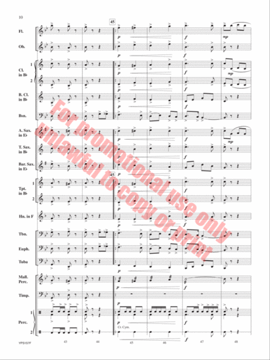 The Red Cape Concert Band scores gallery preview page 11