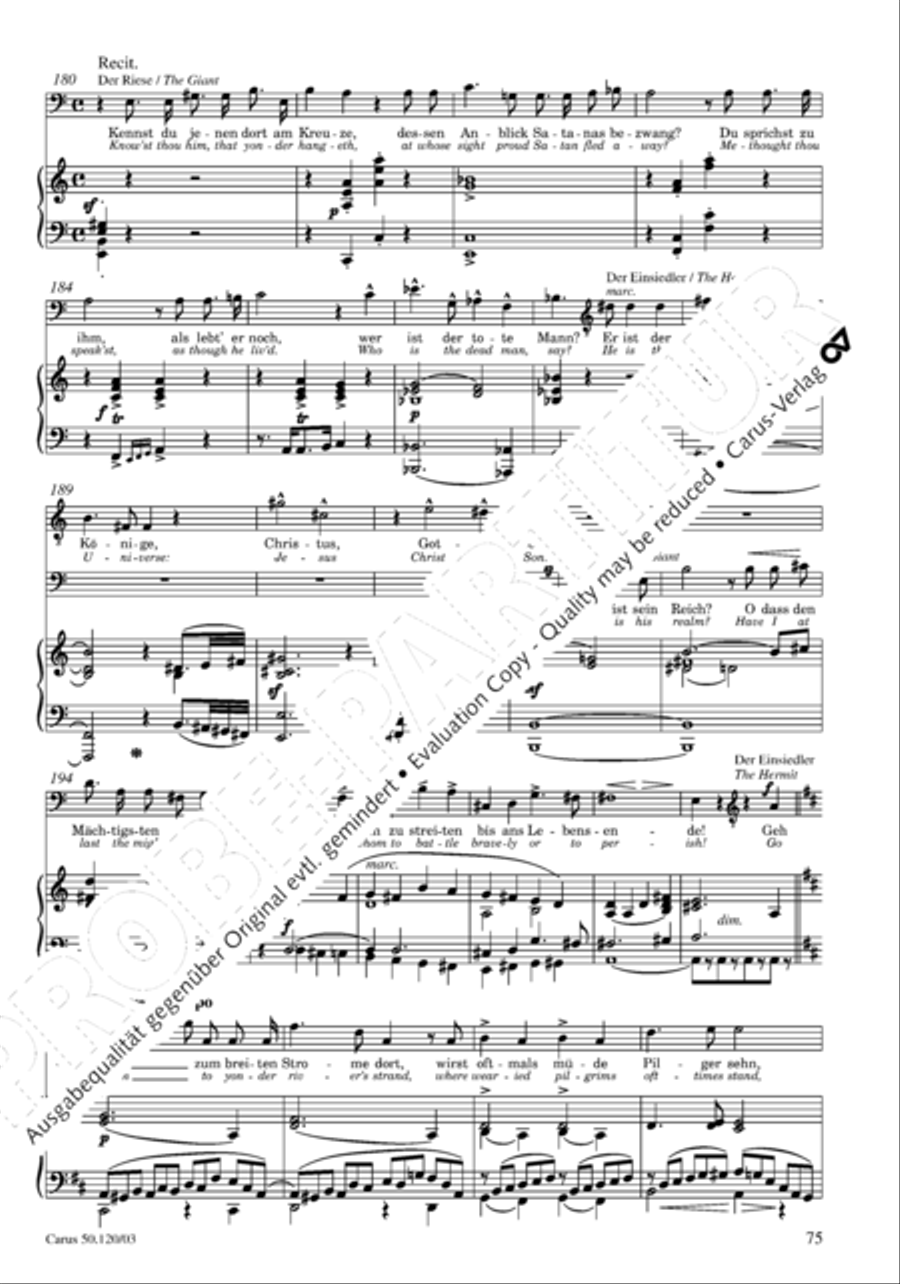 Christoforus + Das Tochterlein des Jairus (Gesamtausgabe, Bd. 9) 4-Part scores gallery preview page 76