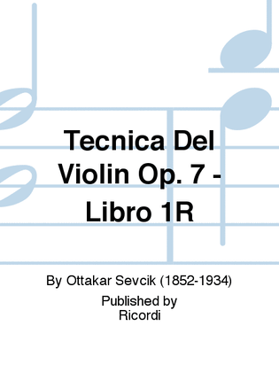 Tecnica Del Violin Op. 7 - Libro 1R