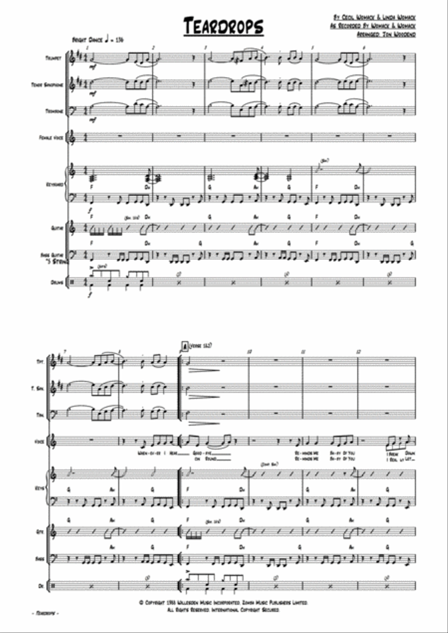Teardrops Large Ensemble scores gallery preview page 5