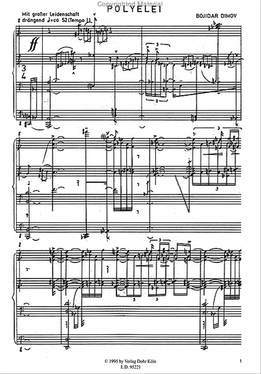 Polyelei (1979/80) (Erste Fassung für Klavier) Piano Solo scores gallery preview page 2