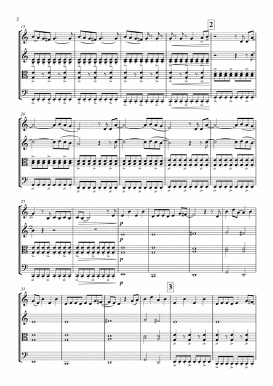 I Knew You Were Trouble String Quartet scores gallery preview page 3