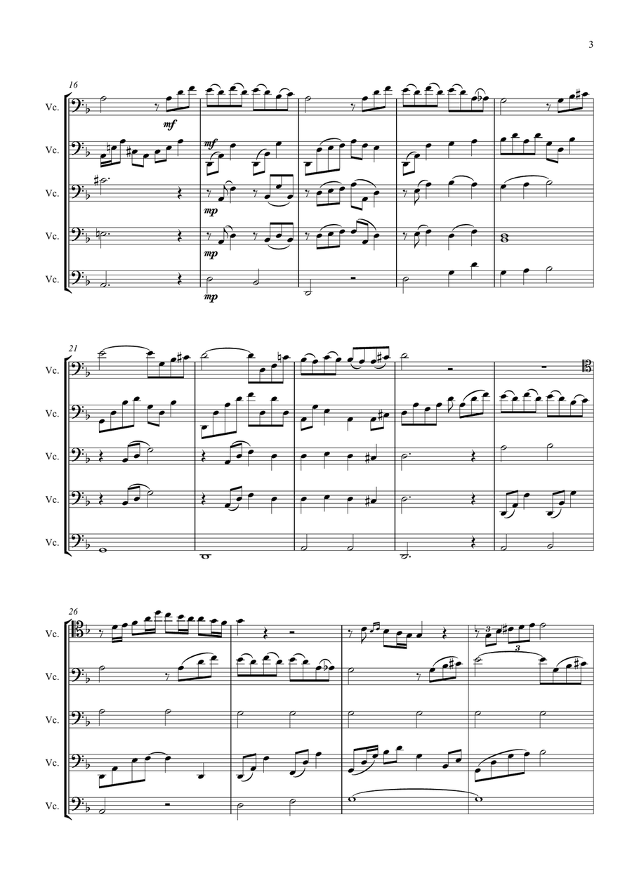 Godfather II String Orchestra scores gallery preview page 3