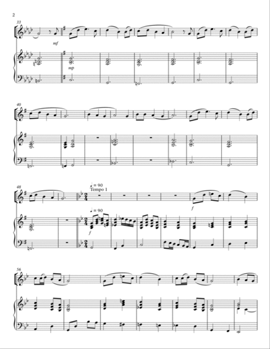 Sing We Now of Christmas - Bb Trumpet Solo with Piano Sing We Now of Christmas - Bb Trumpet Solo with Piano Trumpet Duet scores gallery preview page 2