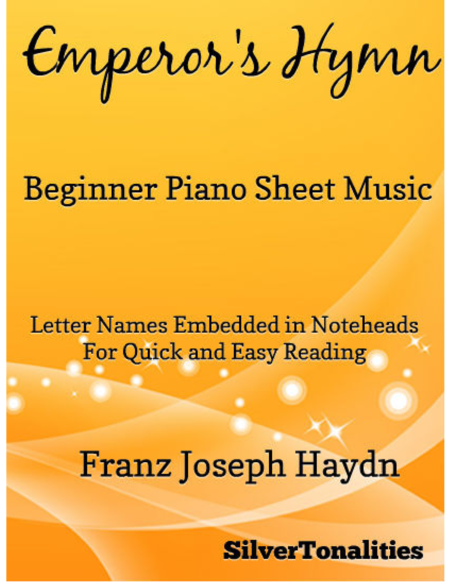 Emperor's Hymn Beginner Piano Sheet Music