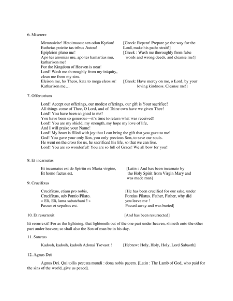 St. Luke's Mass 4-Part scores gallery preview page 4