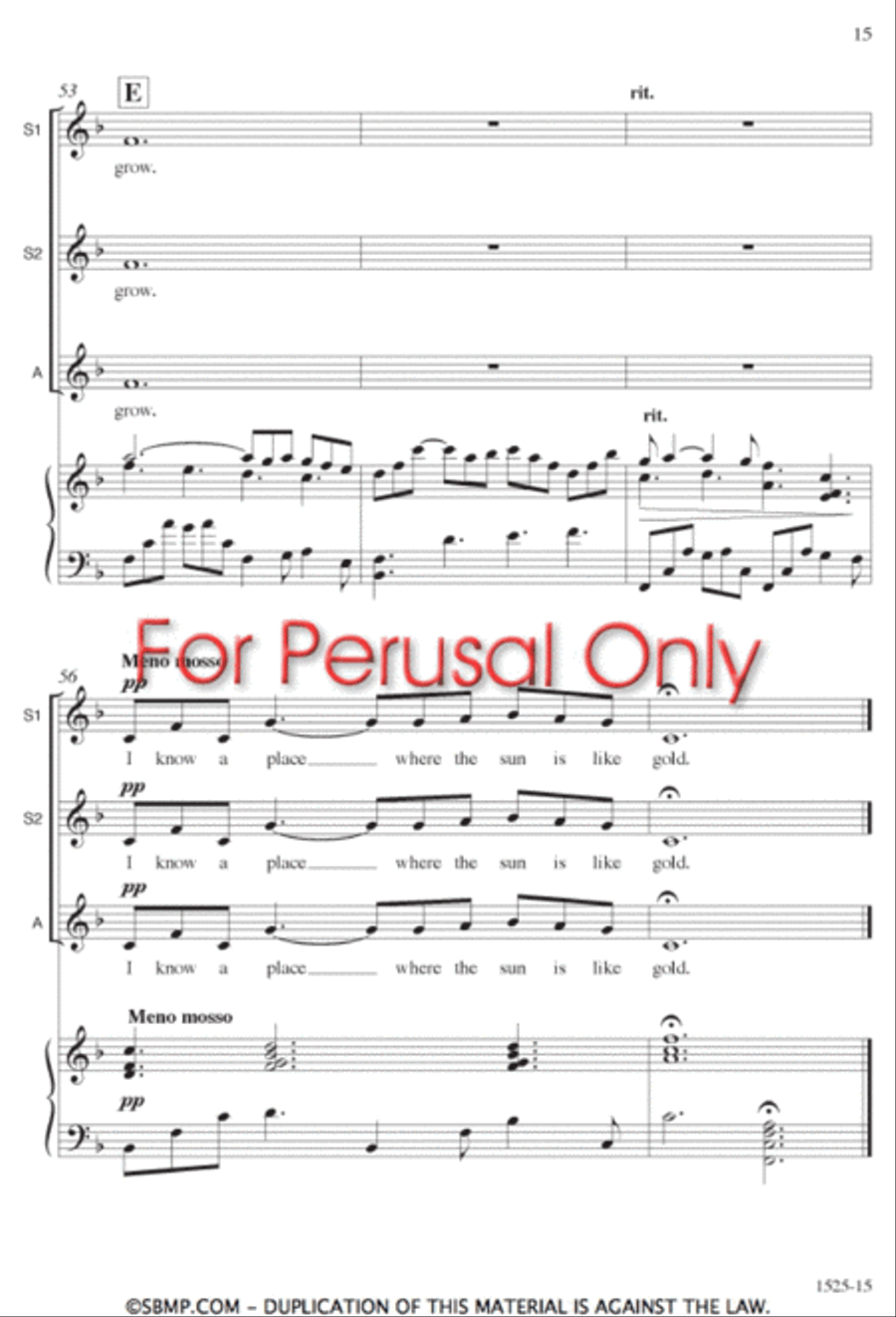 The Four-Leaf Clover - SSA Octavo SSA scores gallery preview page 14