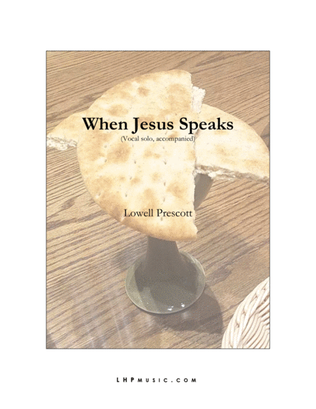 Book cover for When Jesus Speaks