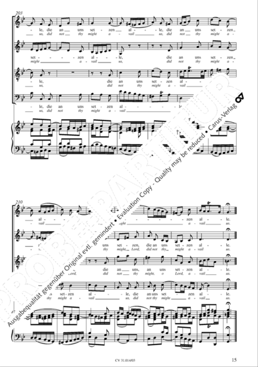 Were God not with us here today (War Gott nicht mit uns diese Zeit) STB scores gallery preview page 16