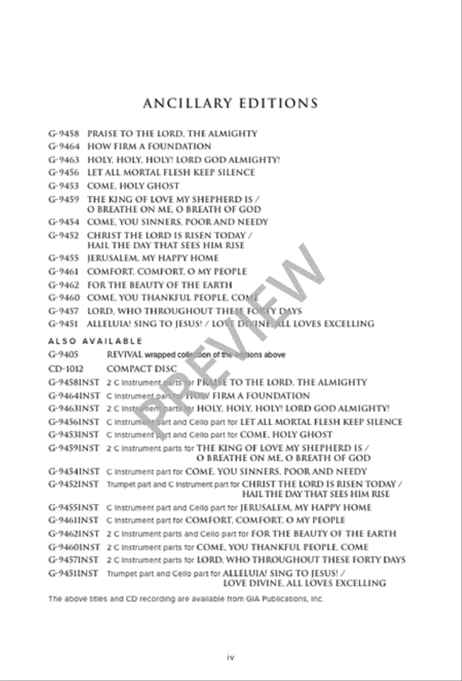 Revival, Spiral edition Flute scores gallery preview page 5